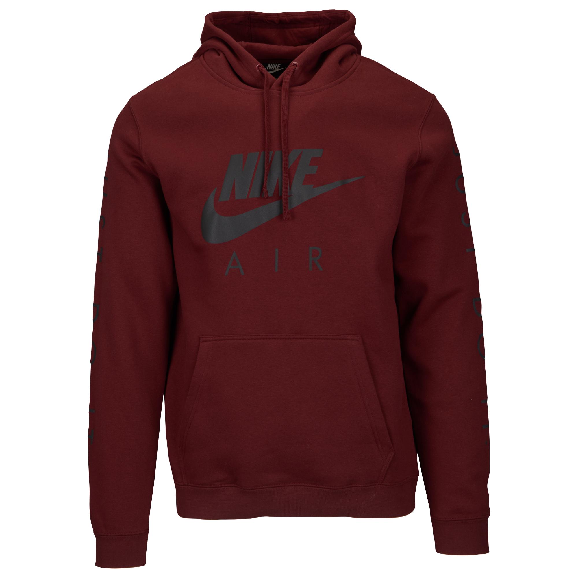 dark red nike hoodie