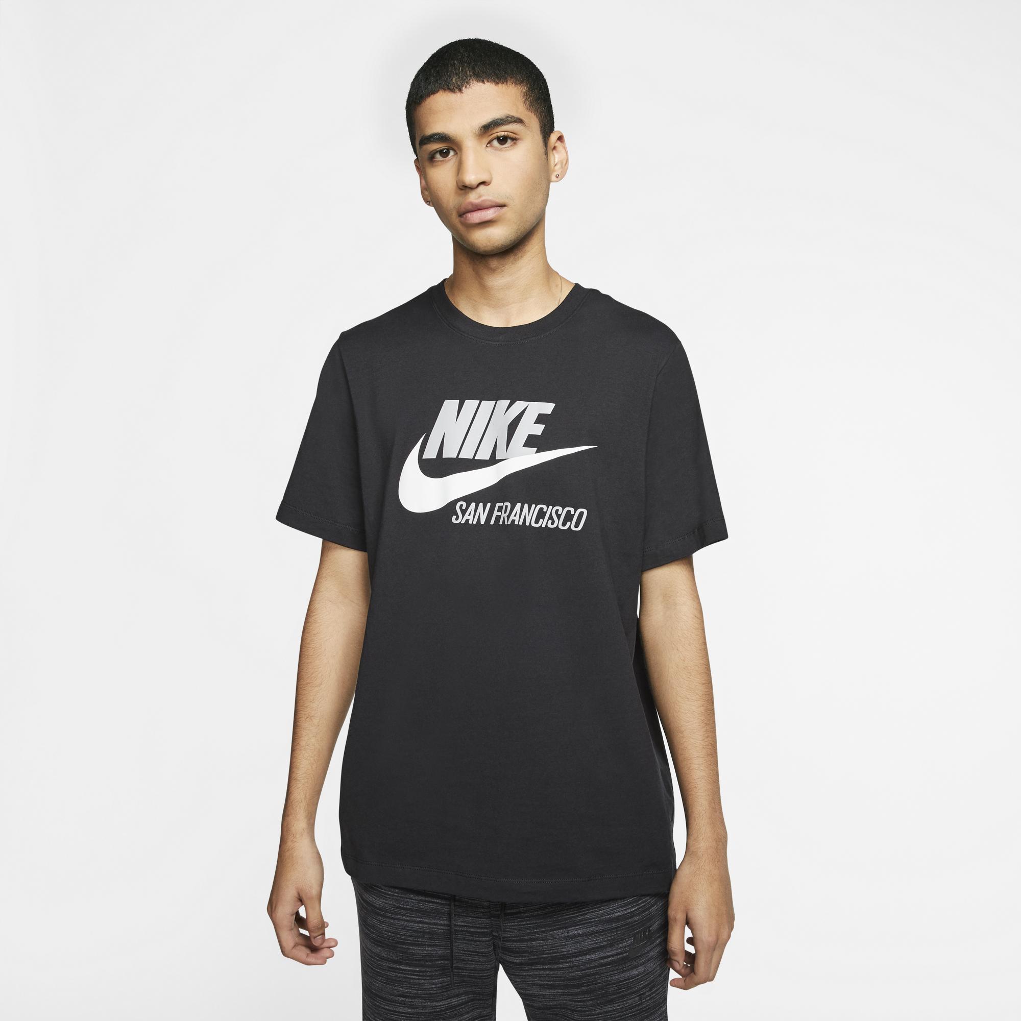 Nike Cotton Nsw City T-shirt in Black/White (Black) for Men - Save 20% ...