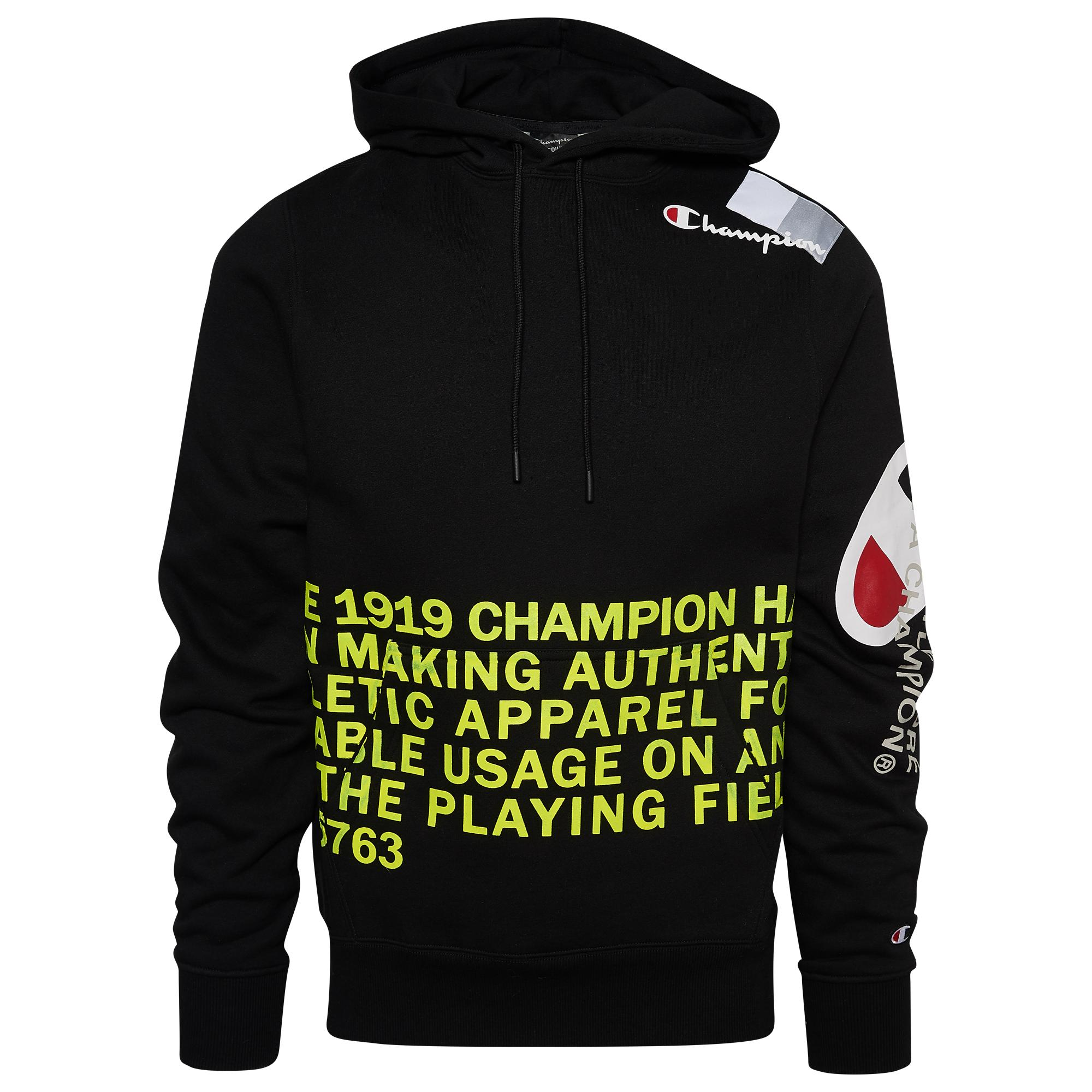 Champion Super Fleece Behind The Label Hoodie Sweatshirt in Black for Men |  Lyst