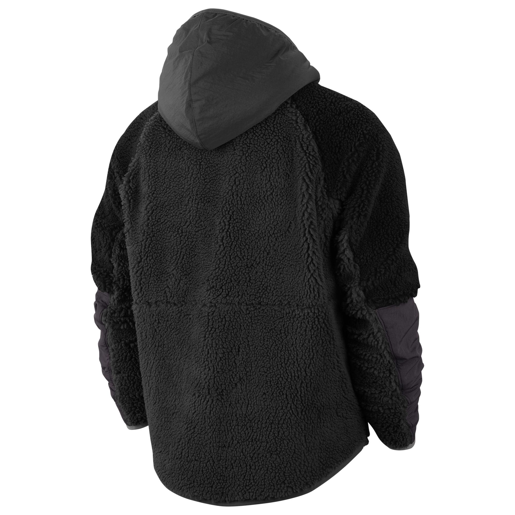 Nike Fleece Heritage Essentials Half Zip Sherpa Jacket in Black for Men -  Lyst