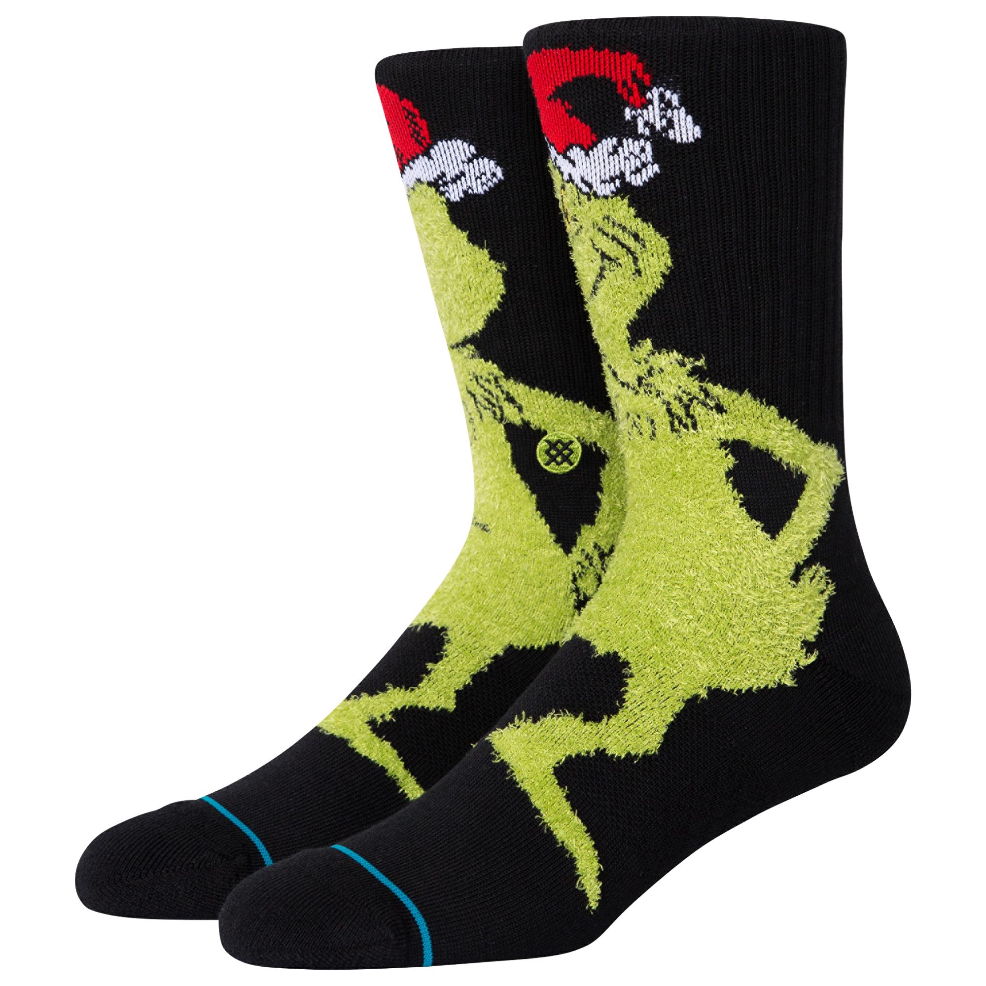 Stance Cotton Mr. Grinch Crew Socks in Black/Green (Green) Lyst