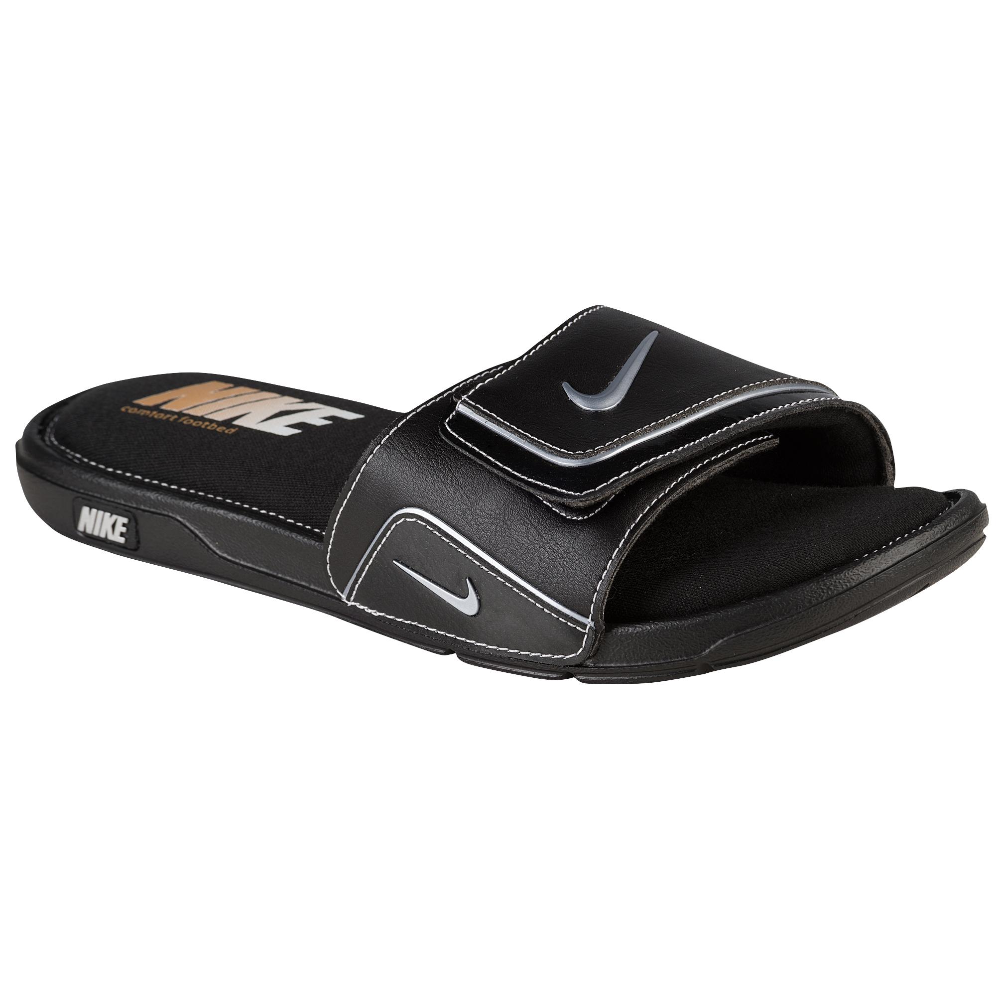 Nike Comfort Slide 2 in Black/Metallic Silver/White (Black) for Men - Lyst