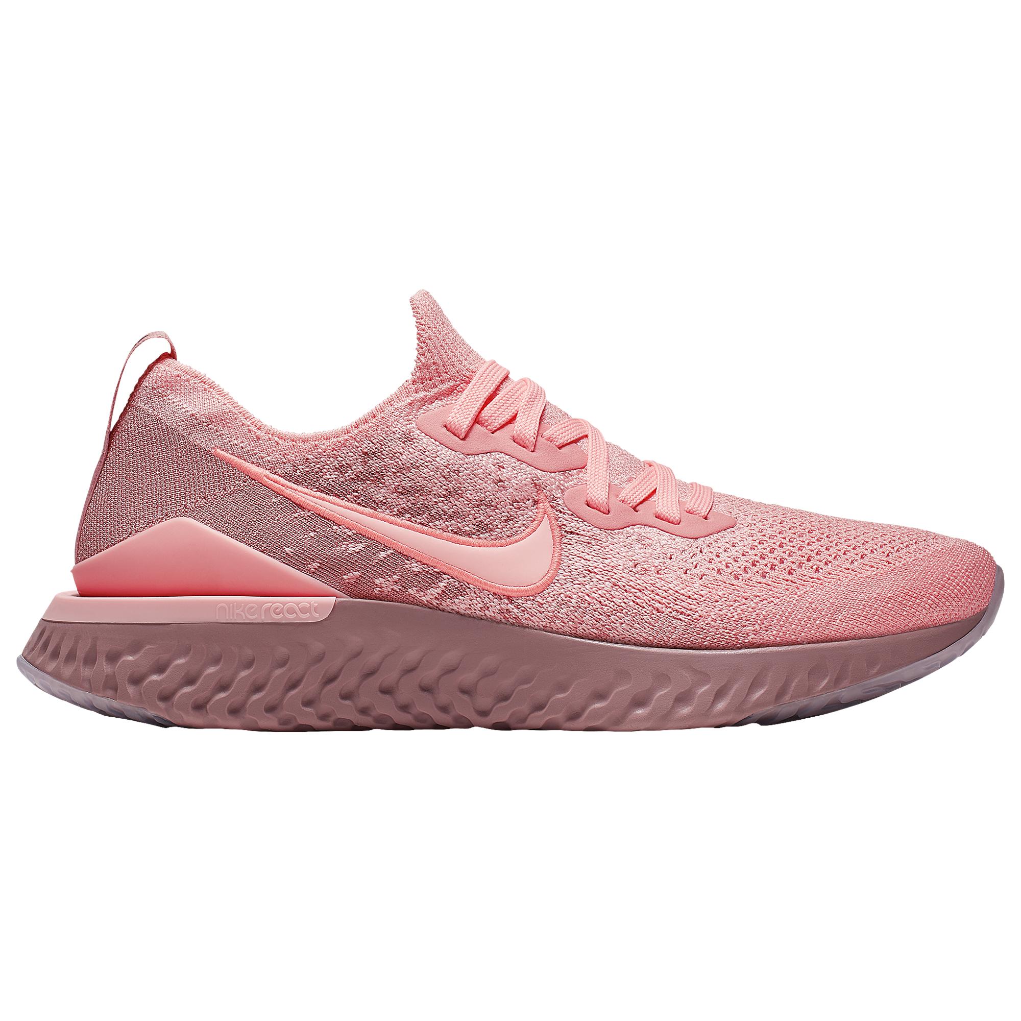 Nike Rubber Epic React Flyknit 2 Running Shoe in Pink/Pink (Pink) - Lyst