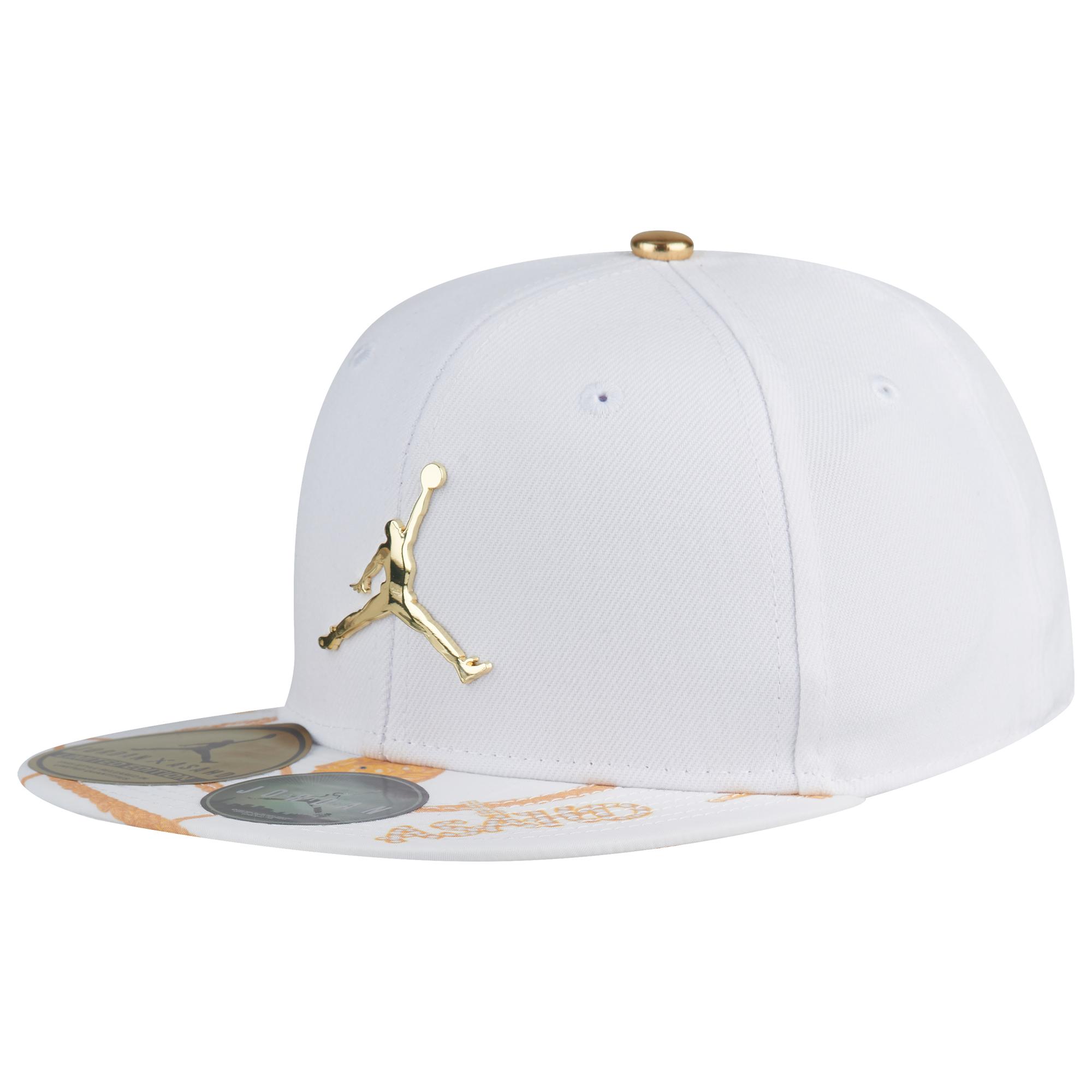Nike Asahd X Jumpman Snapback Cap in Gold/White (White) for Men - Lyst