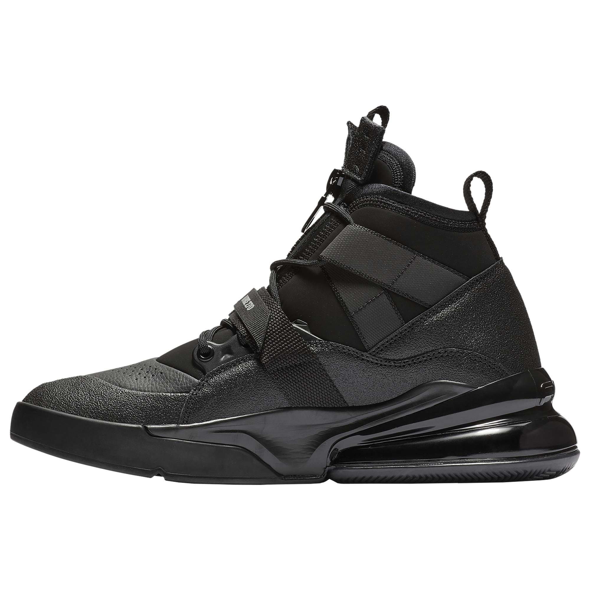 Nike Leather Air Force 270 Utility Shoes in Black/Black/Metallic Silver  (Black) for Men | Lyst