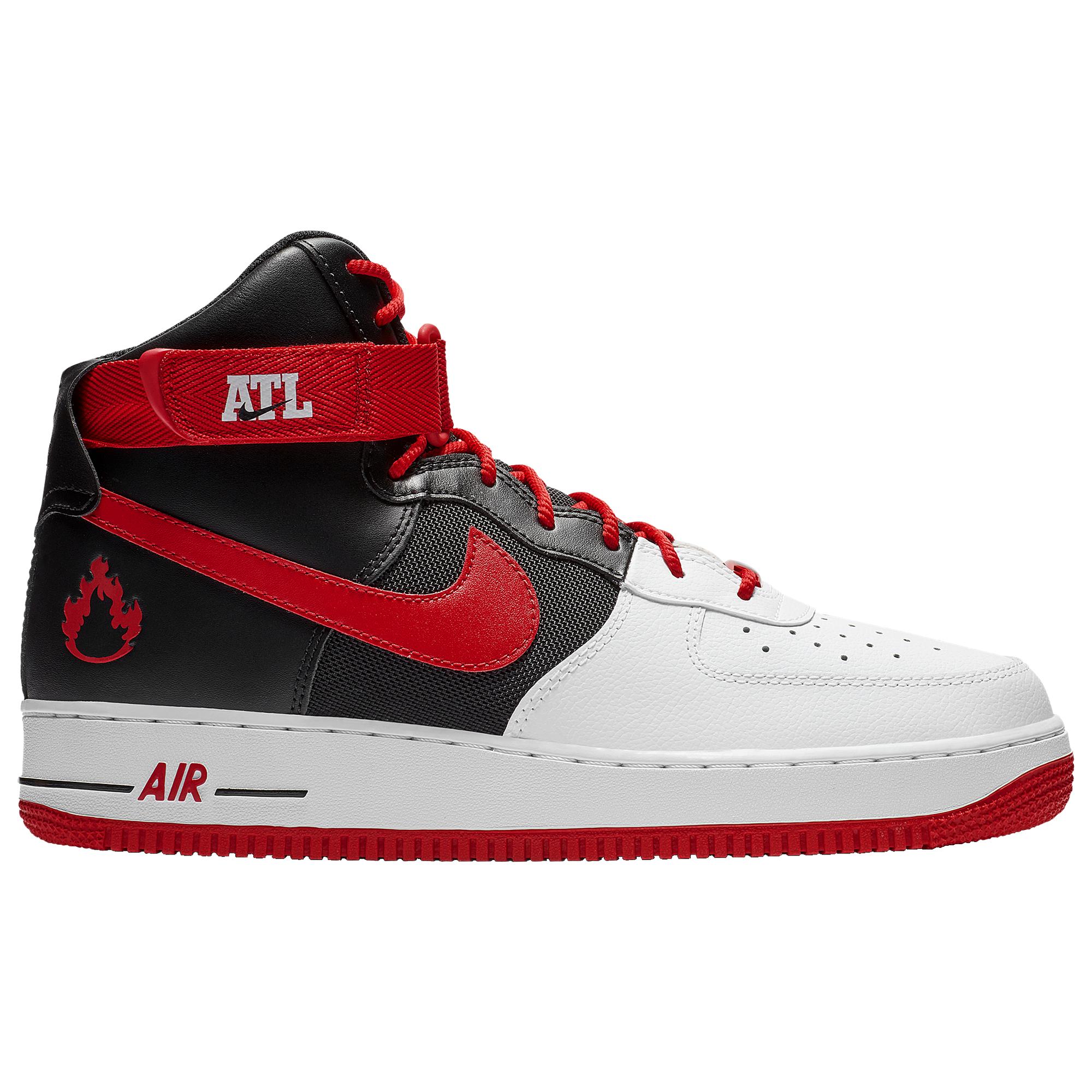 all red nike air force 1 lv8 high tops
