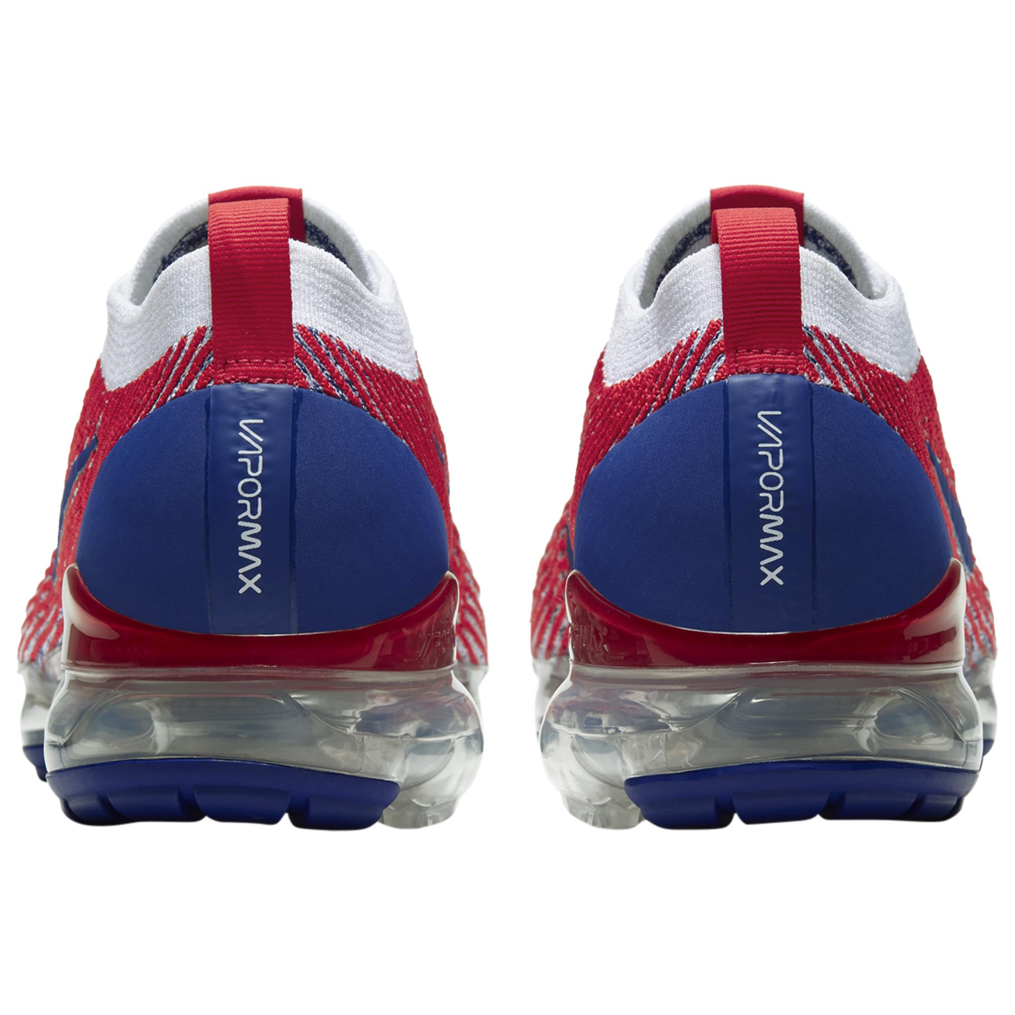 Nike Rubber Air Vapormax Flyknit 3 Shoes in White/Blue/Red (Red) for Men |  Lyst