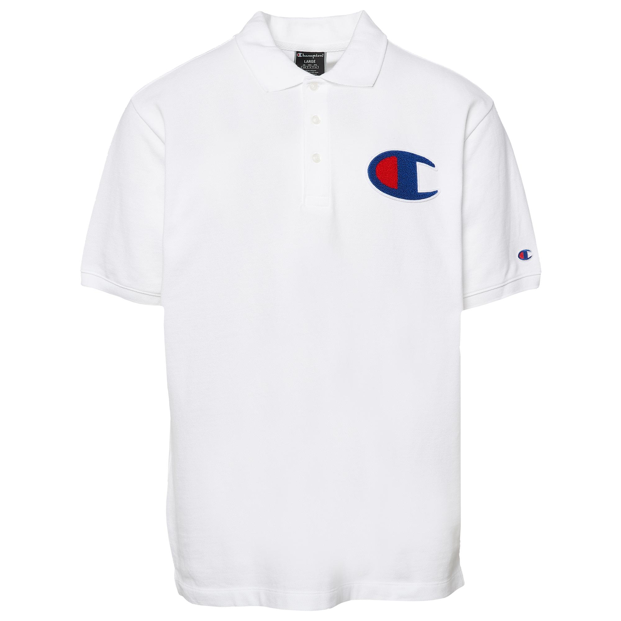 Champion Cotton Chenille C Polo Shirt White - Lyst