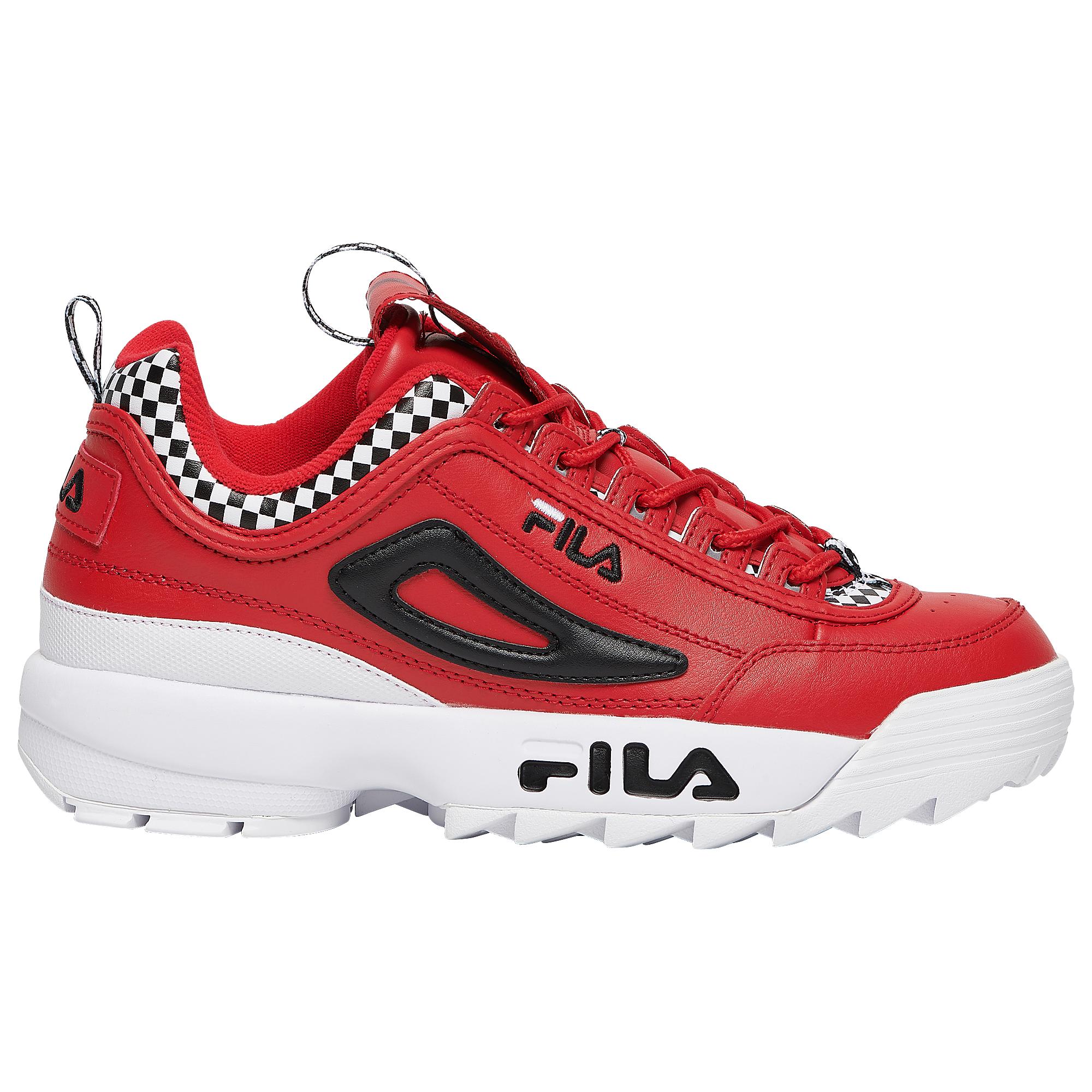 fila red and black