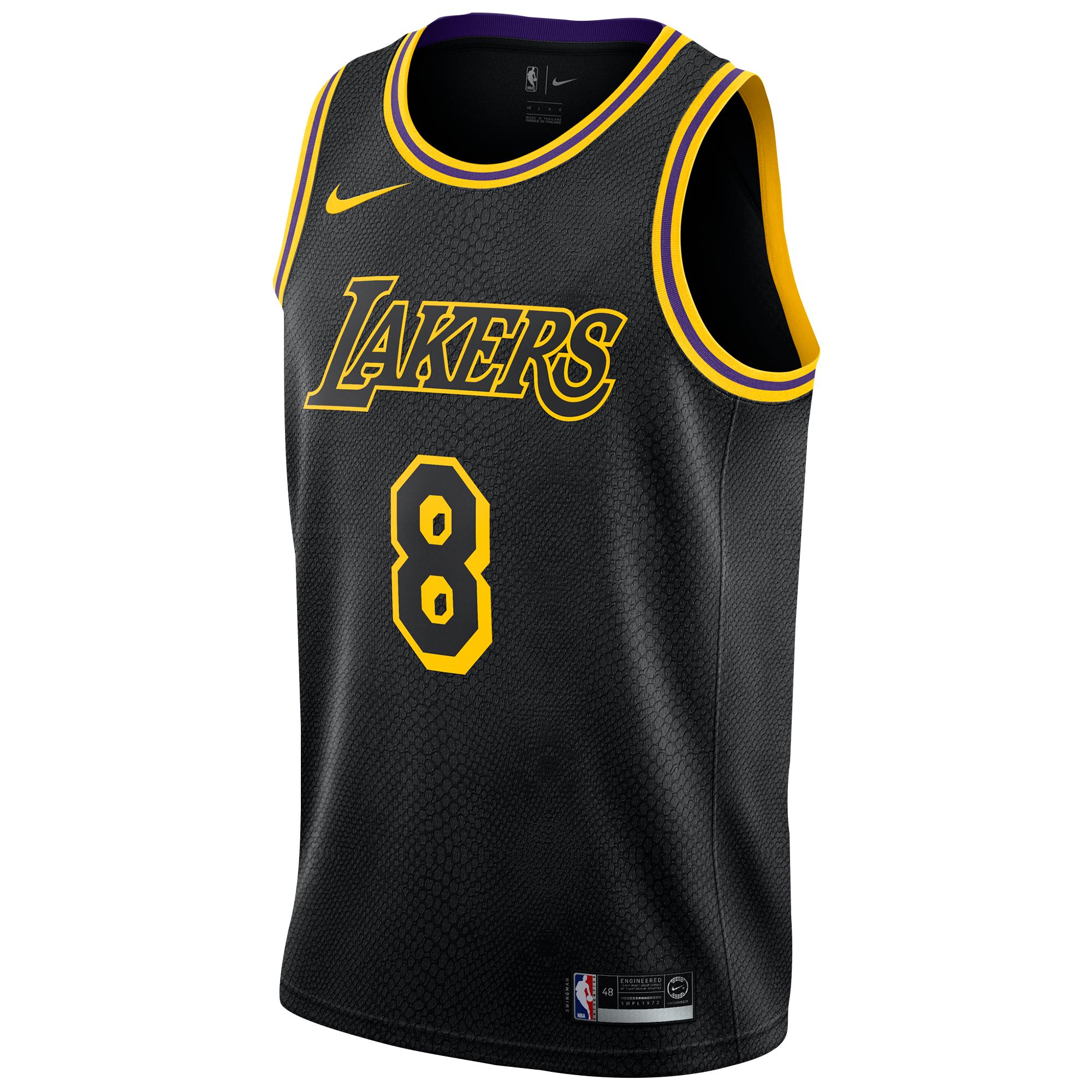 Nike Synthetic Kobe Bryant Nba Swingman Jersey in Black for Men - Lyst
