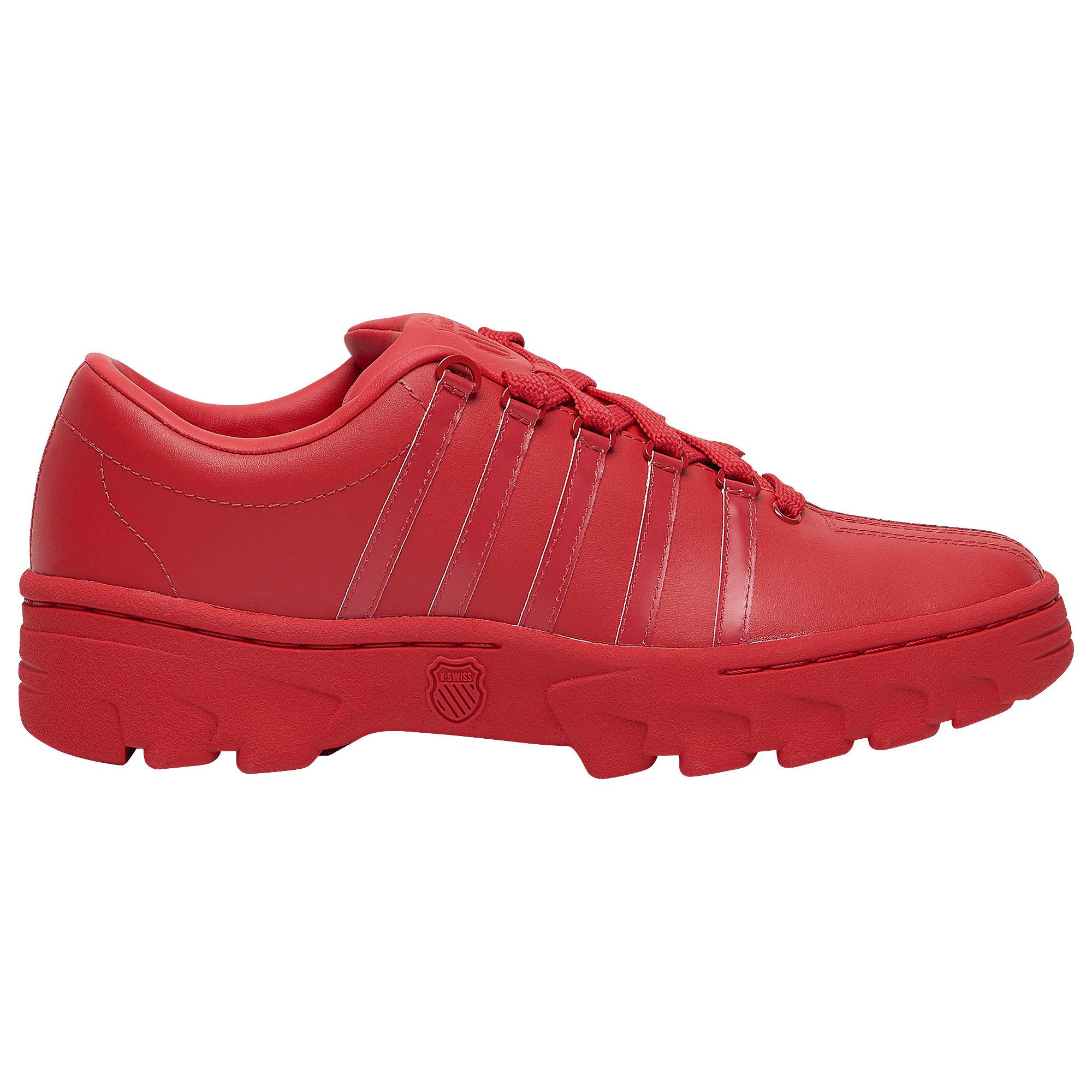 Kswiss Leather North Classic Tennis Shoes in Red/Red (Red) for Men