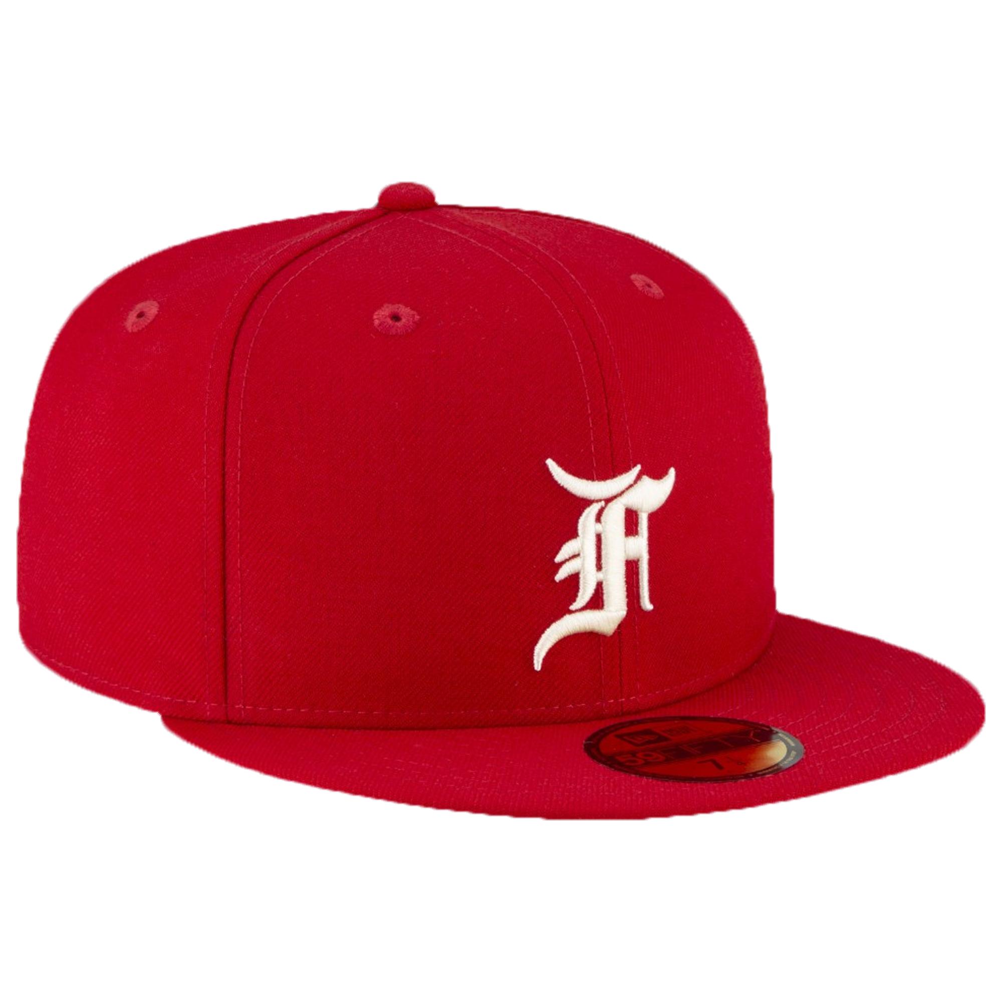 fear of god fitted hat red