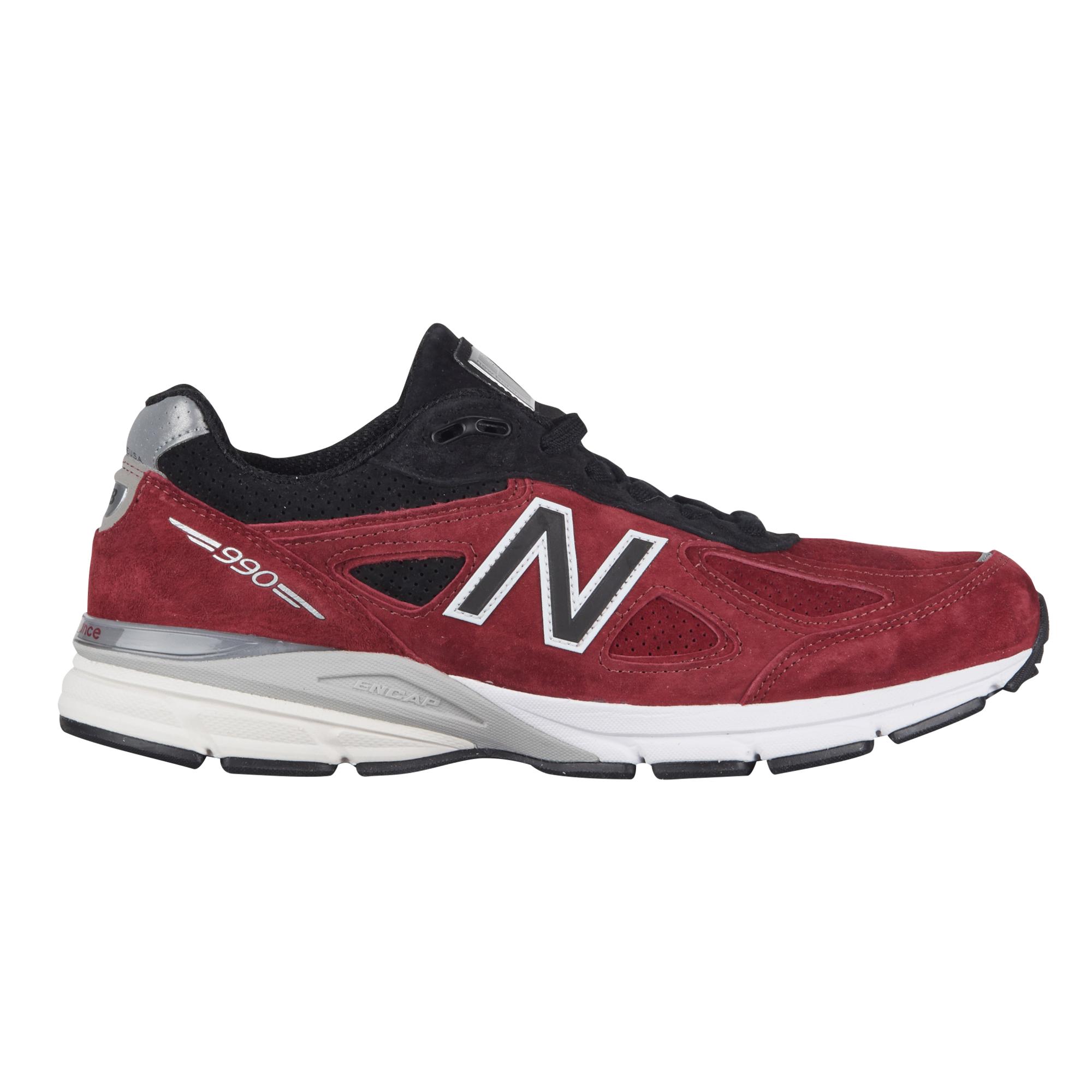 new balance 990 red and black