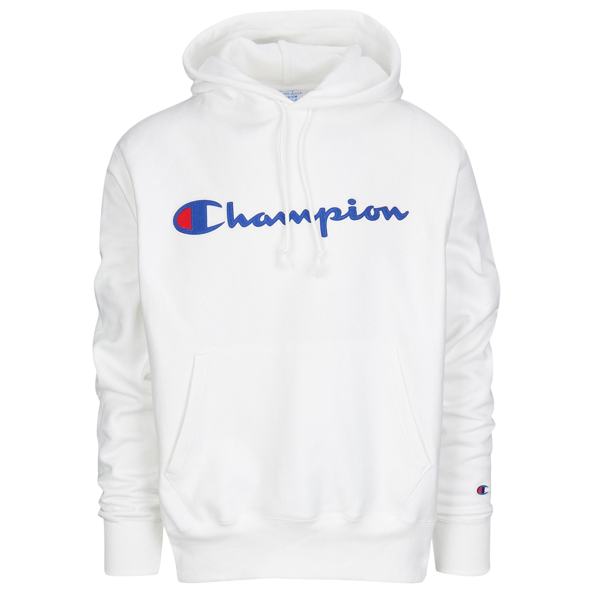 white hoodie mens champion