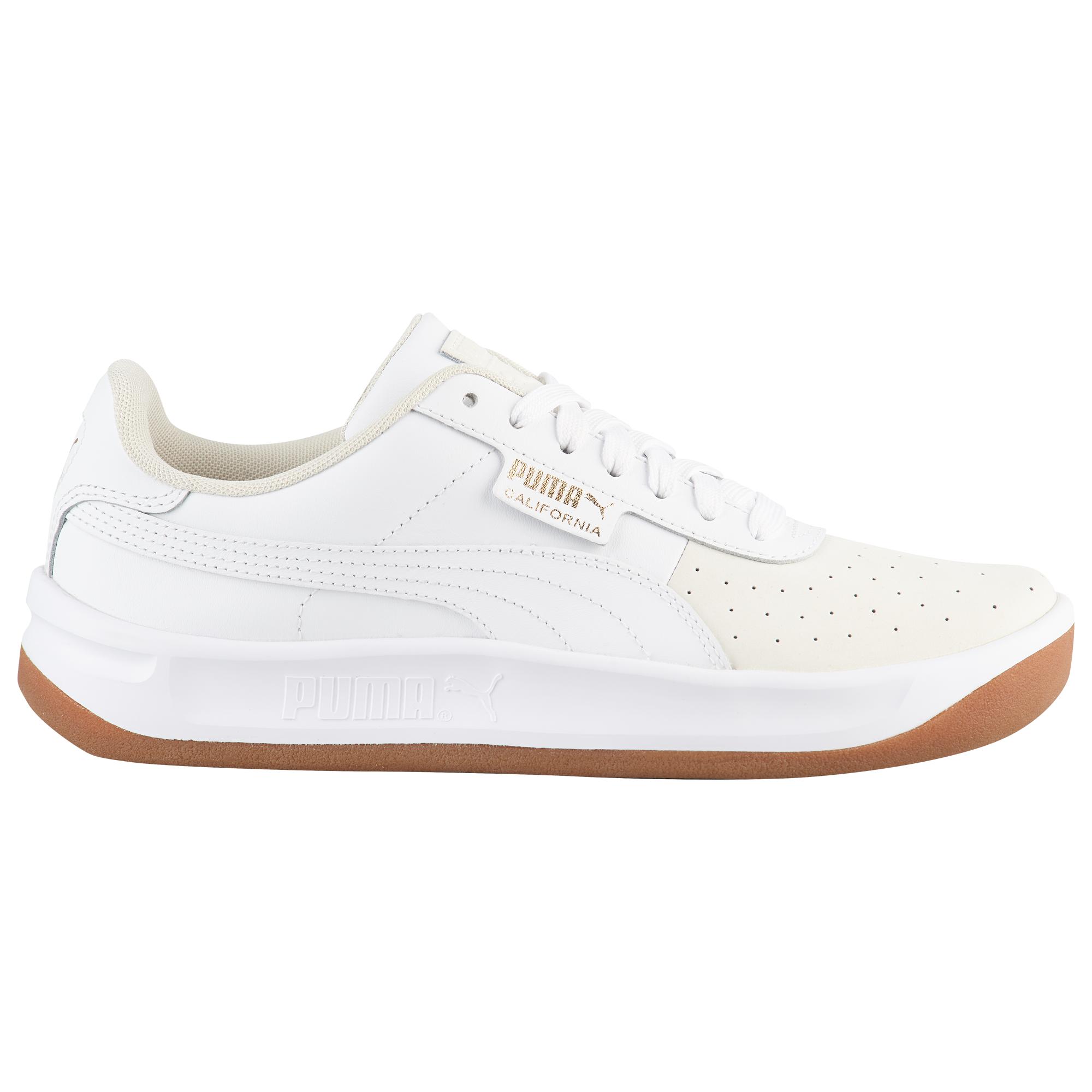 PUMA Suede California Exotic Tennis Shoes in White - Lyst