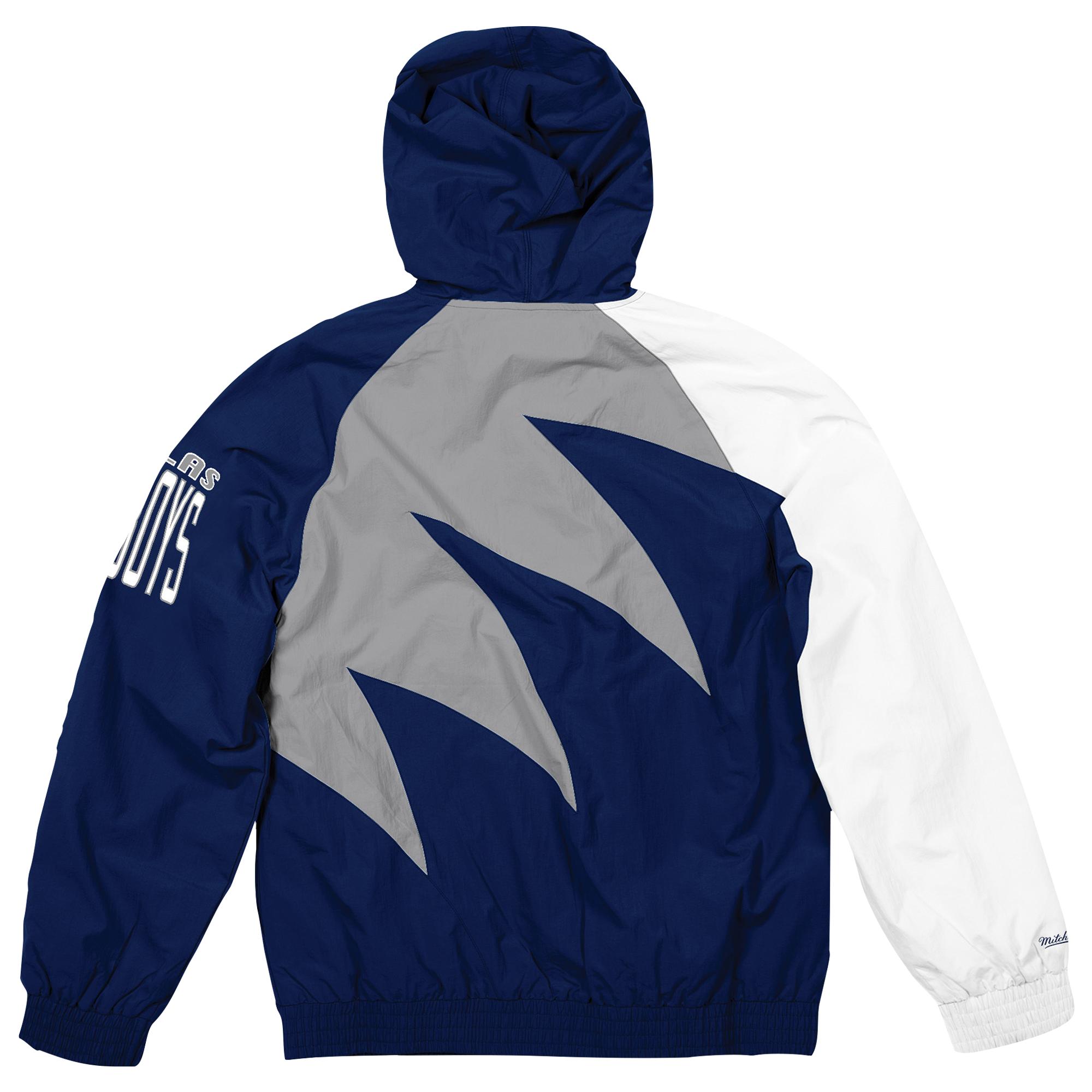 Mitchell & Ness Synthetic Nfl Shark Tooth Jacket in Navy Blue/Grey