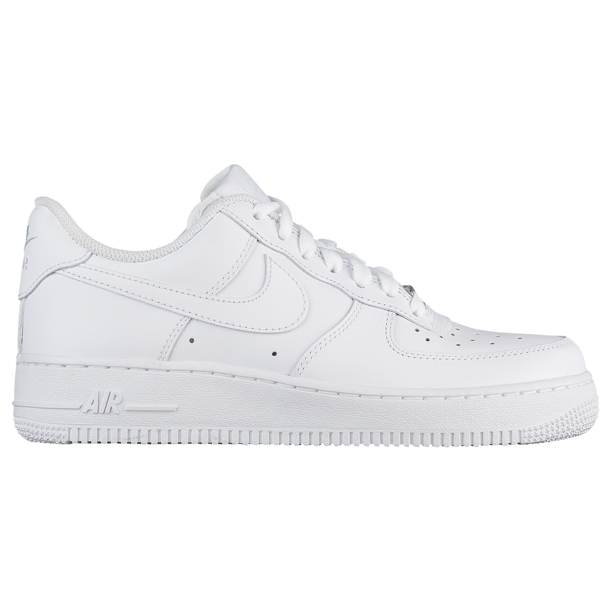 Nike Leather Air Force 1 07 Le Low - Shoes in White/White (White) | Lyst