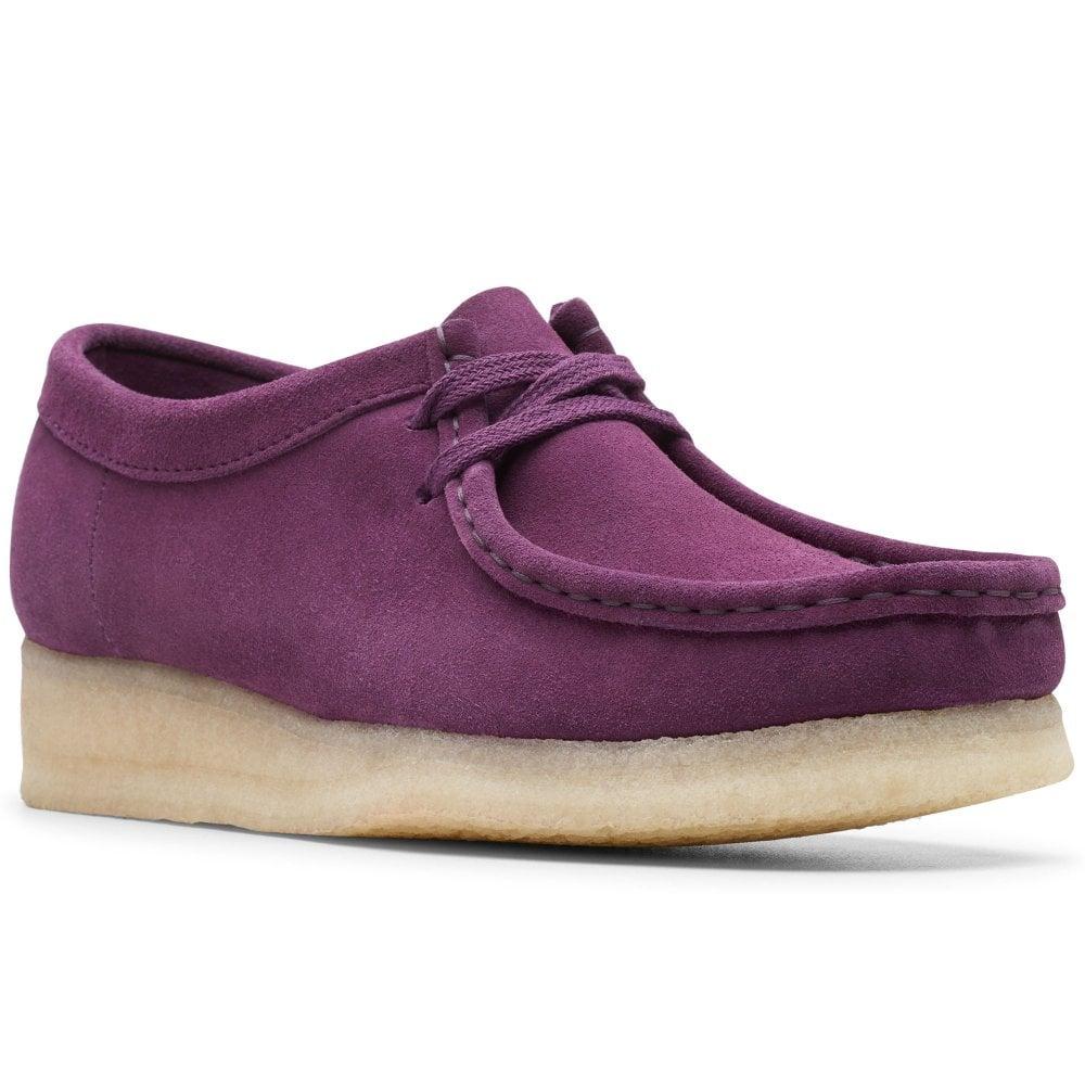 Clarks wallabee lavender sale