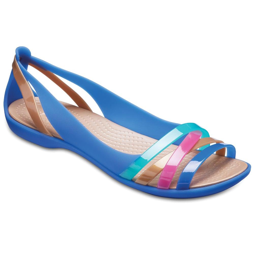 Crocs™ Isabella Huarache 2 Flat W Sandal in Blue - Lyst