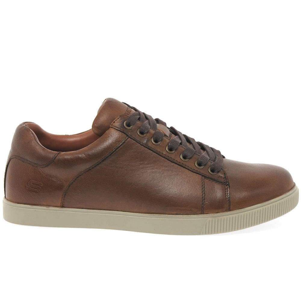 Skechers Volden Fandom Mens Casual Lace Up Trainers in Tan (Brown) for Men  - Lyst