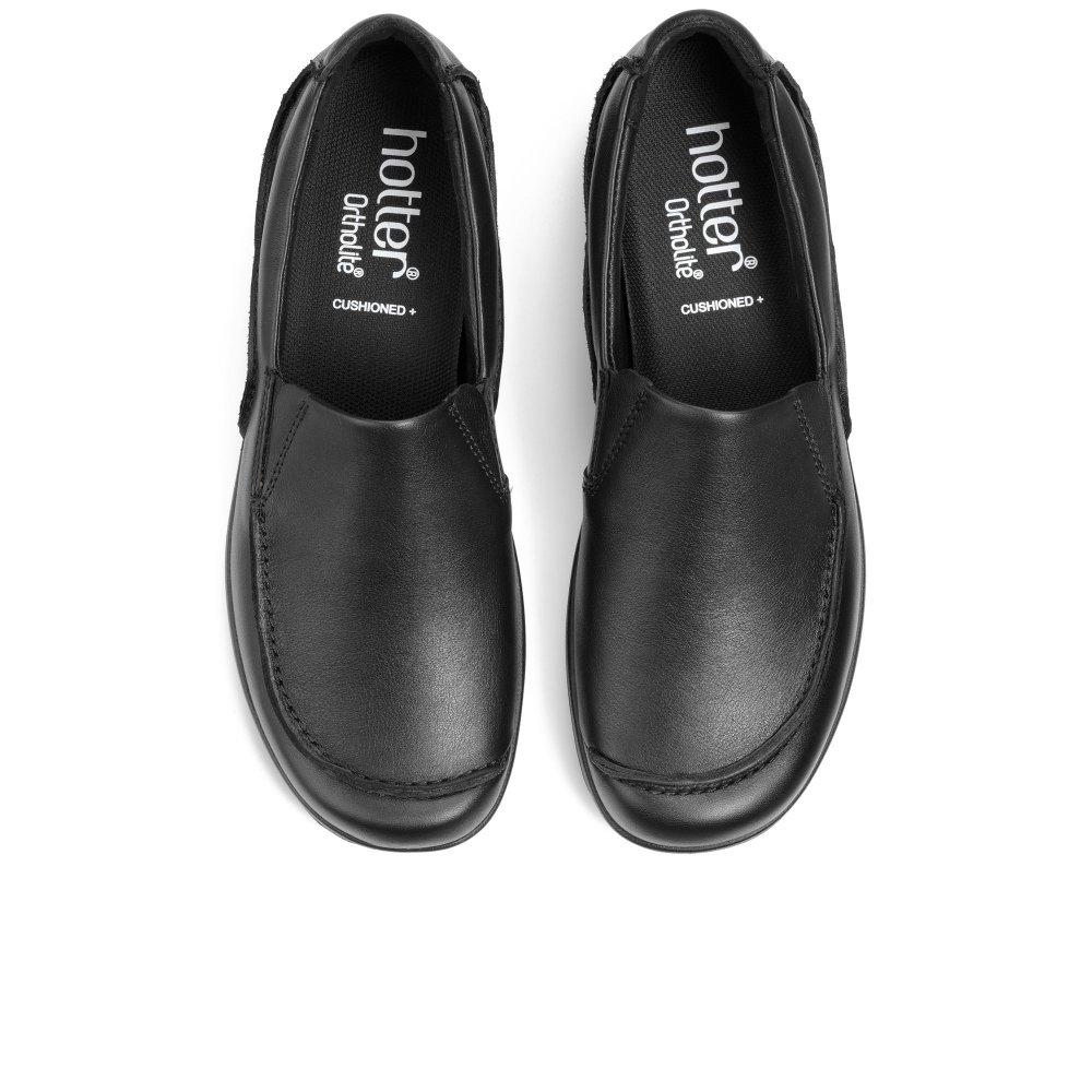 Hotter Seam Extra Wide Casual Slip On Shoes in Black Lyst Australia