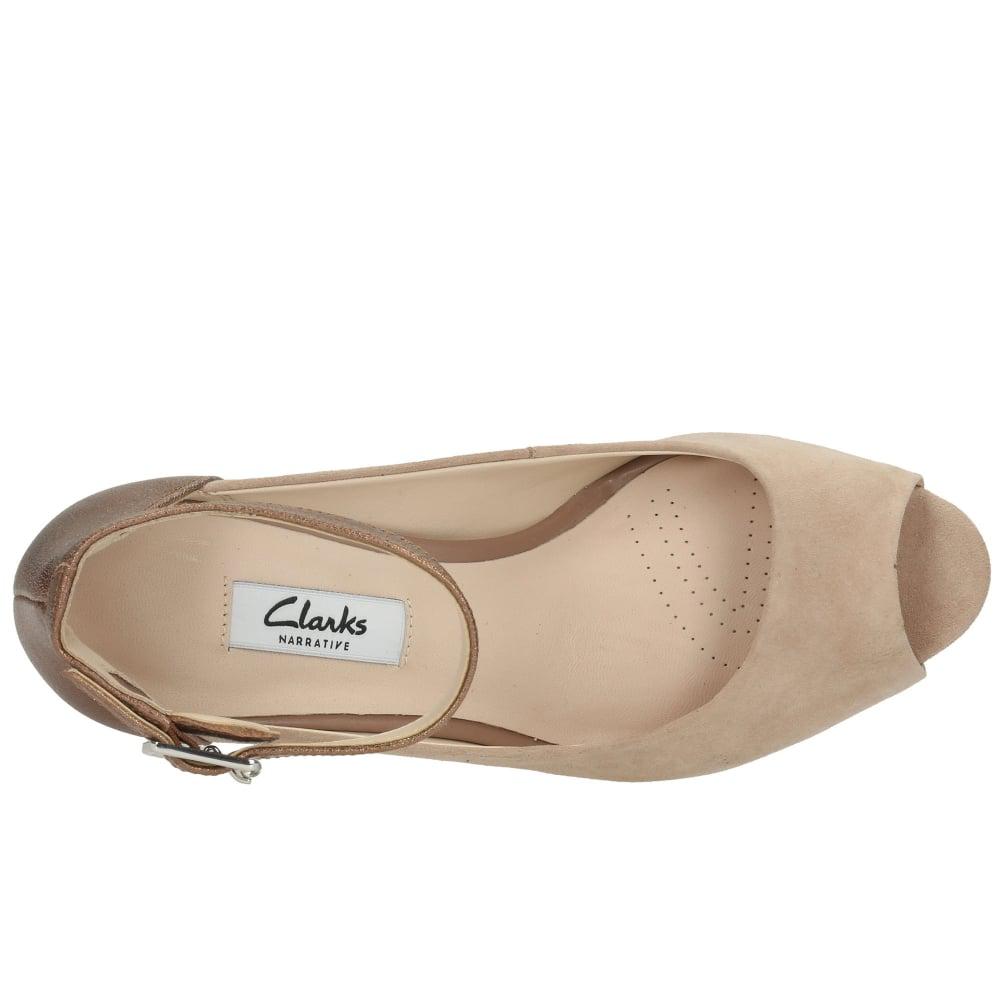 Clarks Suede Kendra Ella Womens Shoes in Natural - Lyst