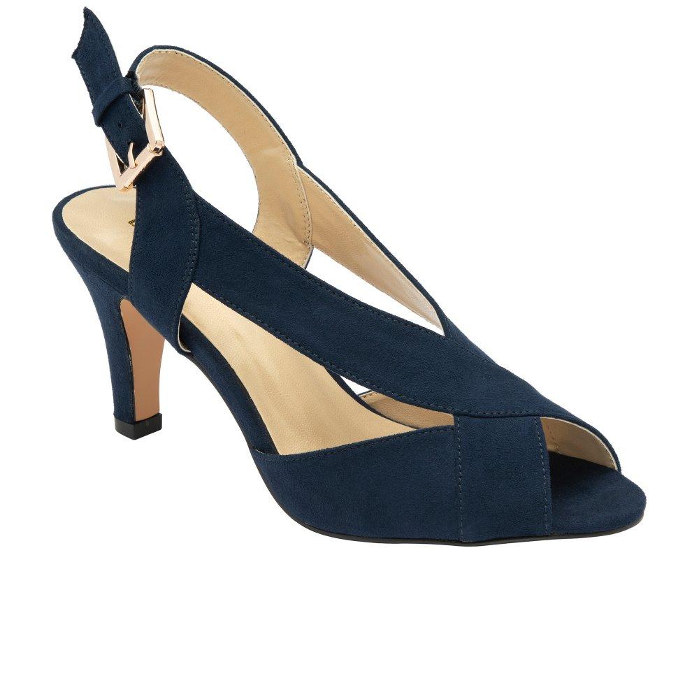 Lotus Endive Peep Toe Heeled Sandals in Blue Lyst Canada