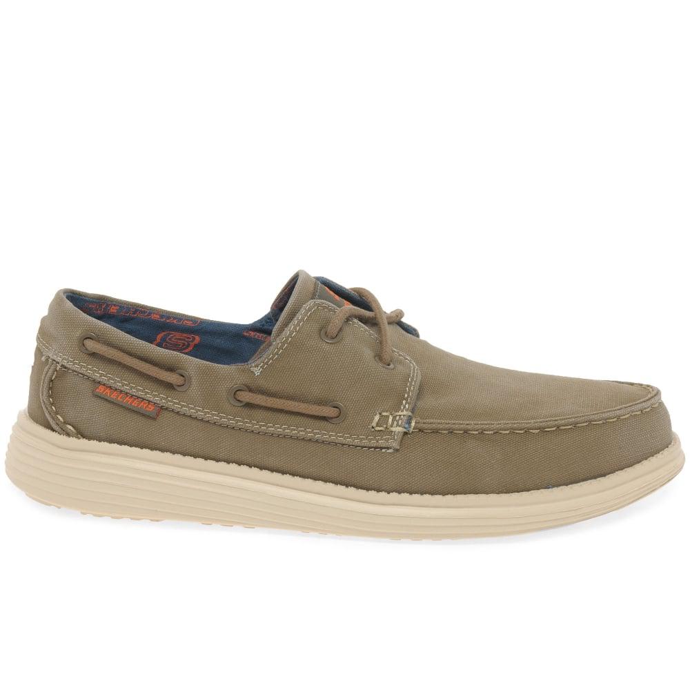 Lyst Skechers Status Melec Mens Vintage Wash Boat Shoes