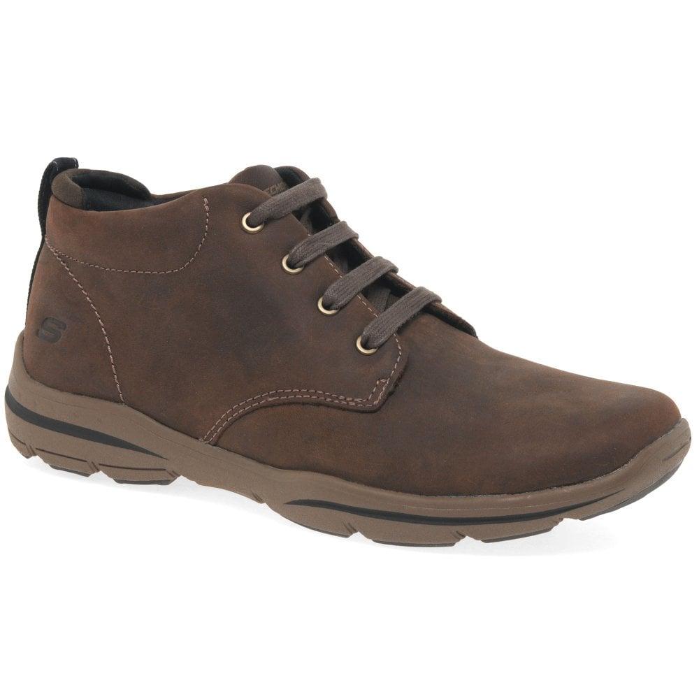 Skechers relaxed fit harper melden men's hotsell ankle boots