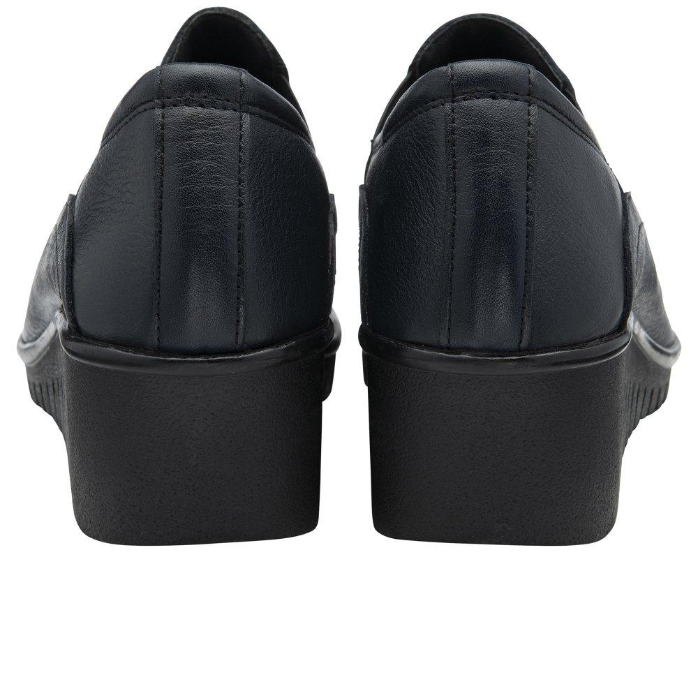 Lotus black wedge shoes deals