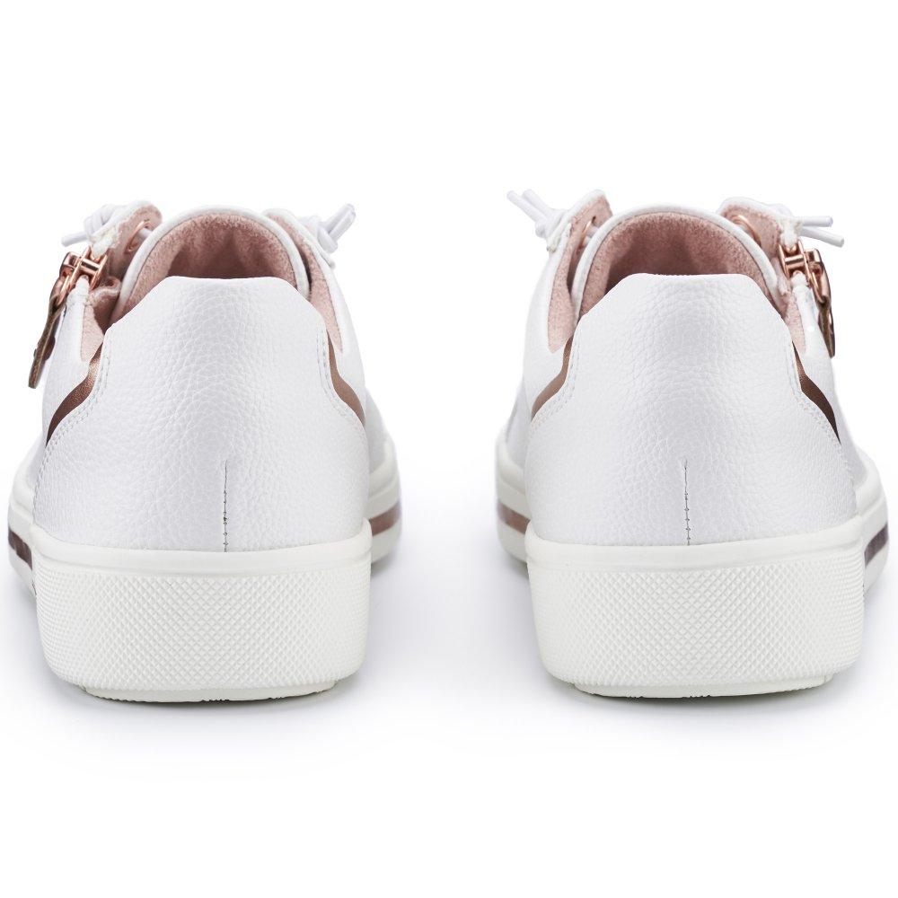 Hotter Leo Wide Fit Trainers in White Lyst UK