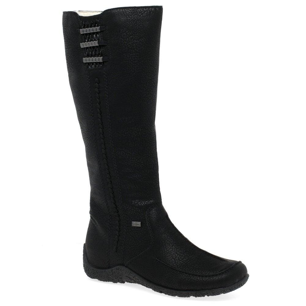 Rieker Nightly Knee High Waterproof Boots in Black | Lyst Canada