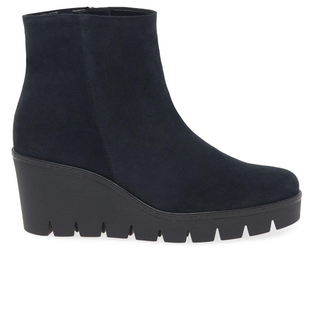 Gabor Wedge Ankle Boots Black Gabor Utopia Wedge Heel Ankle Boots