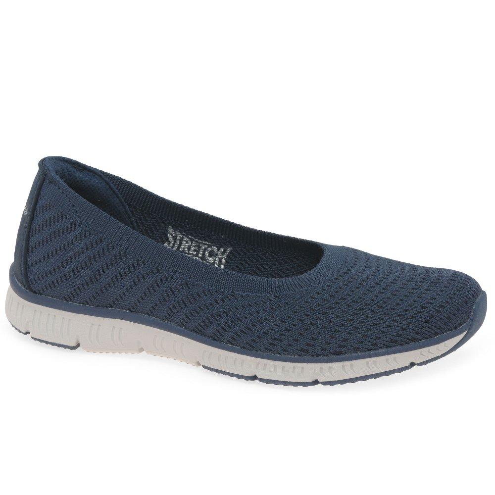 skechers blue flats
