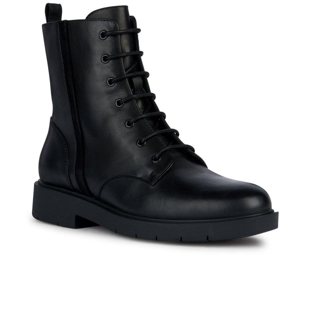 Black military style boots womens online
