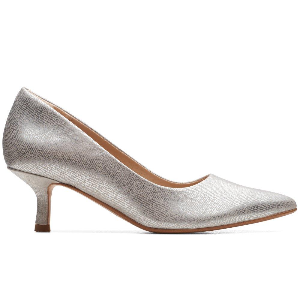 Clarks silver best sale dress shoes