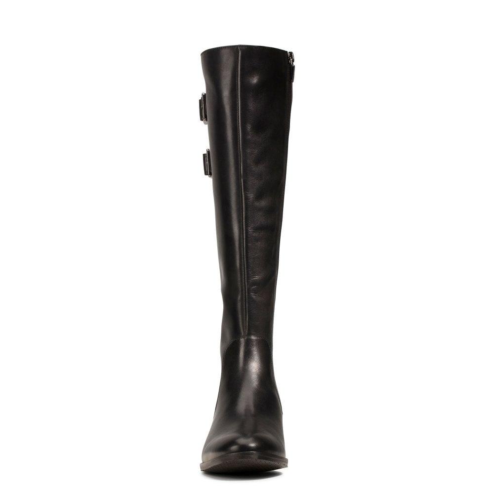 clarks ladies black knee high boots