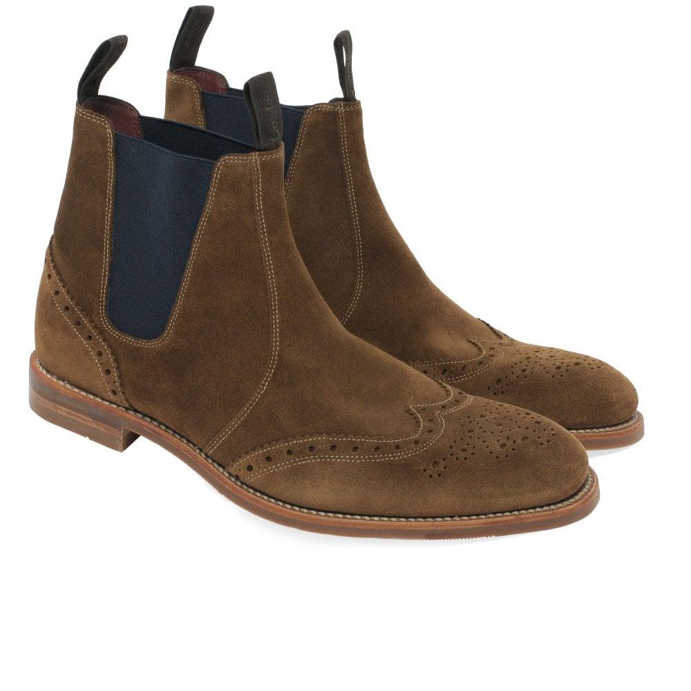 loake hoskins brogue chelsea boots