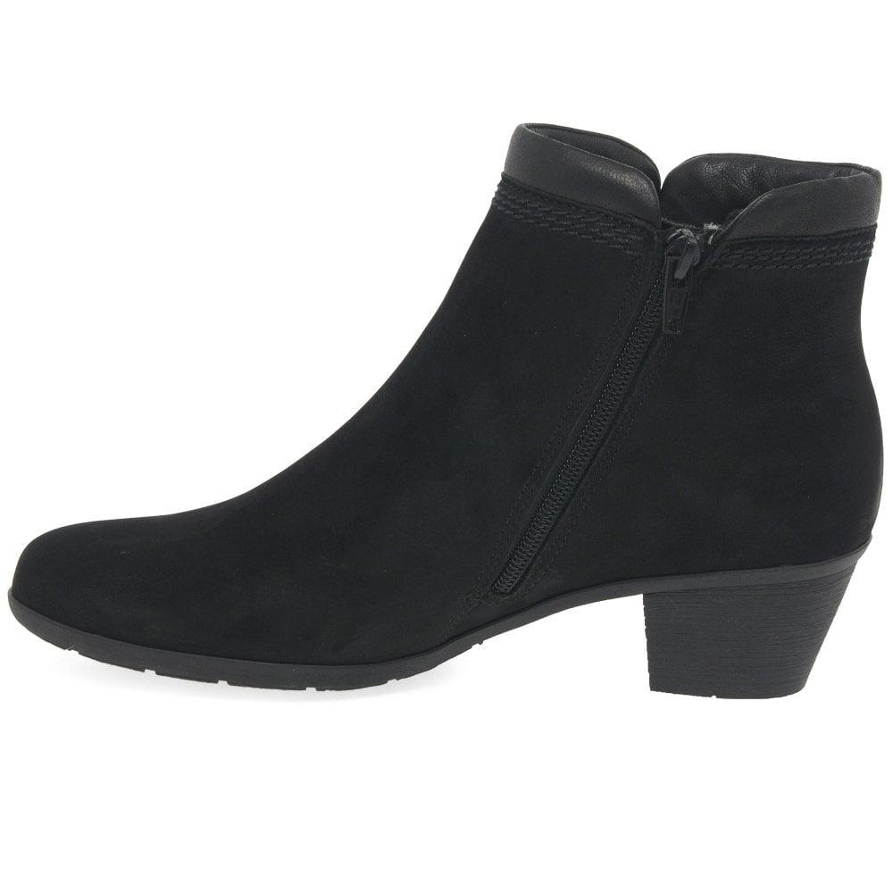 Gabor Sound 2 Womens Zip Leather Top Chelsea Boots in Black Nubuck (Black)  - Lyst