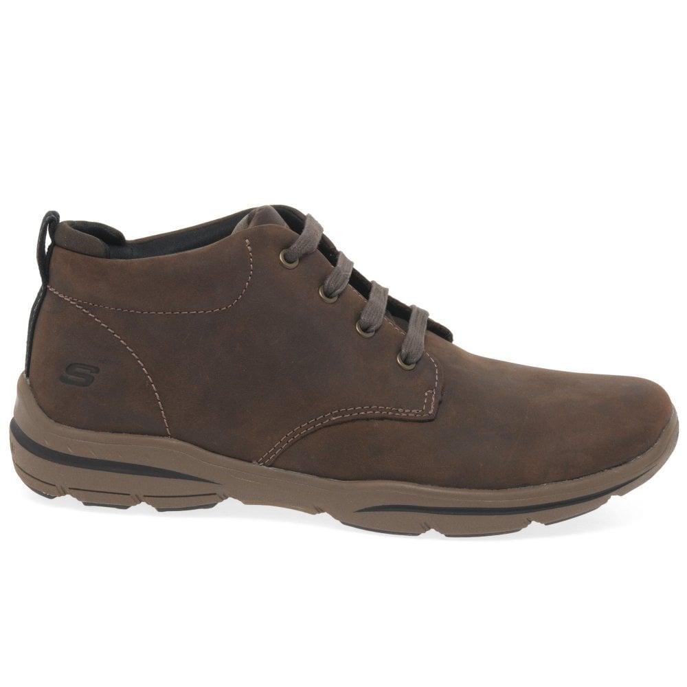 Skechers Harper Melden Casual Lightweight Boots in Brown for Men