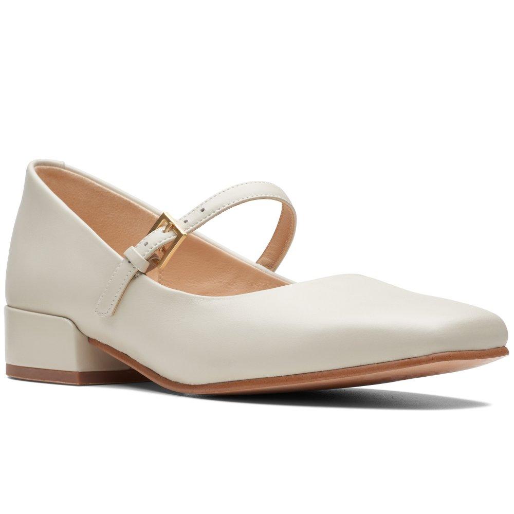 Clarks Seren 30 Buckle Mary Janes in White | Lyst Canada