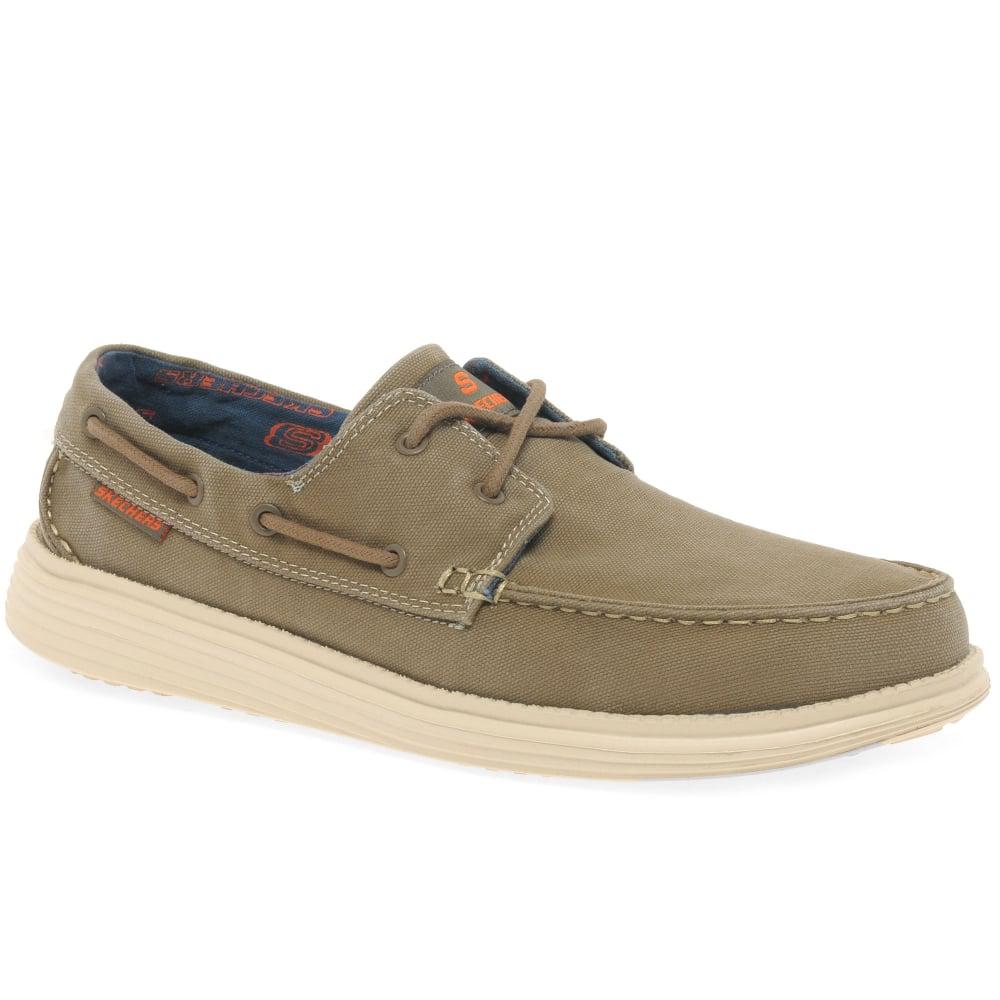 Lyst Skechers Status Melec Mens Vintage Wash Boat Shoes