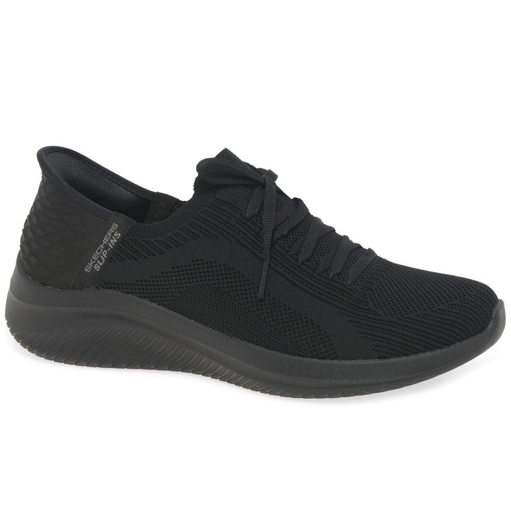 skechers ultra flex slip on trainers