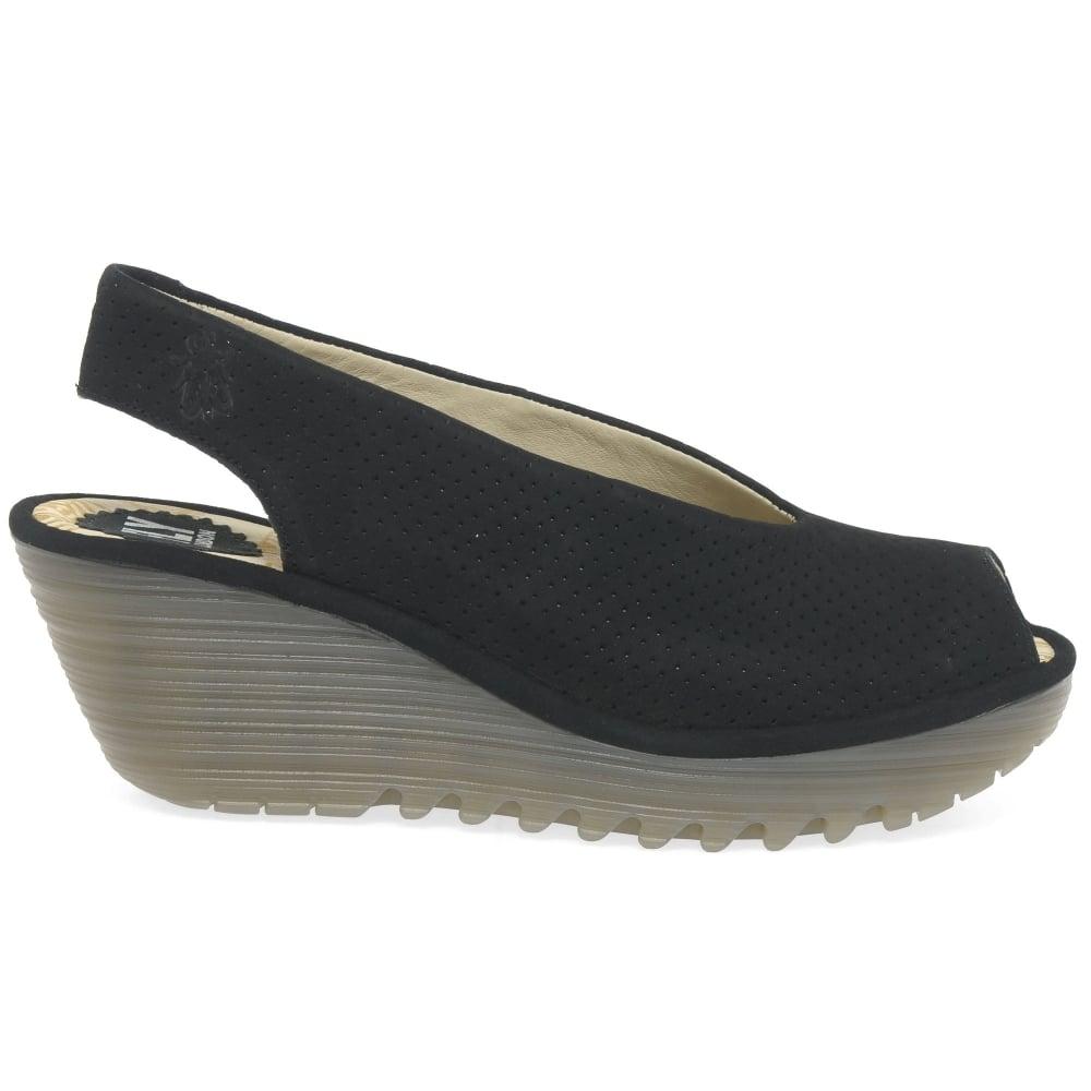 Fly london black wedge Clearance