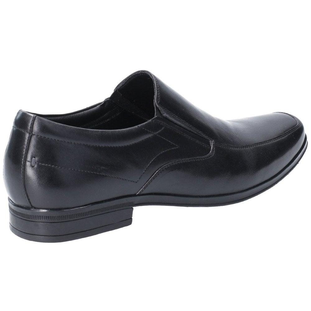 dug rigdom Forvent det Hush Puppies Leather Billy Mens Slip On Shoes in Black for Men - Lyst