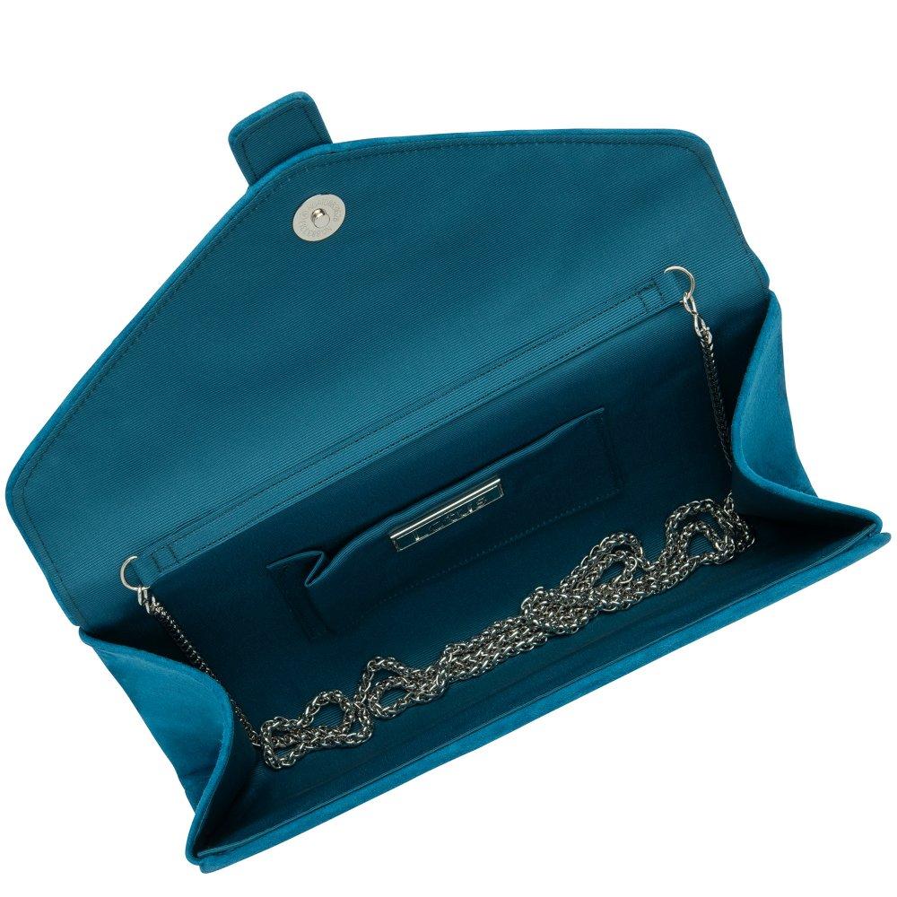Lotus Clarinda Clutch Bag Suede in Blue Lyst UK