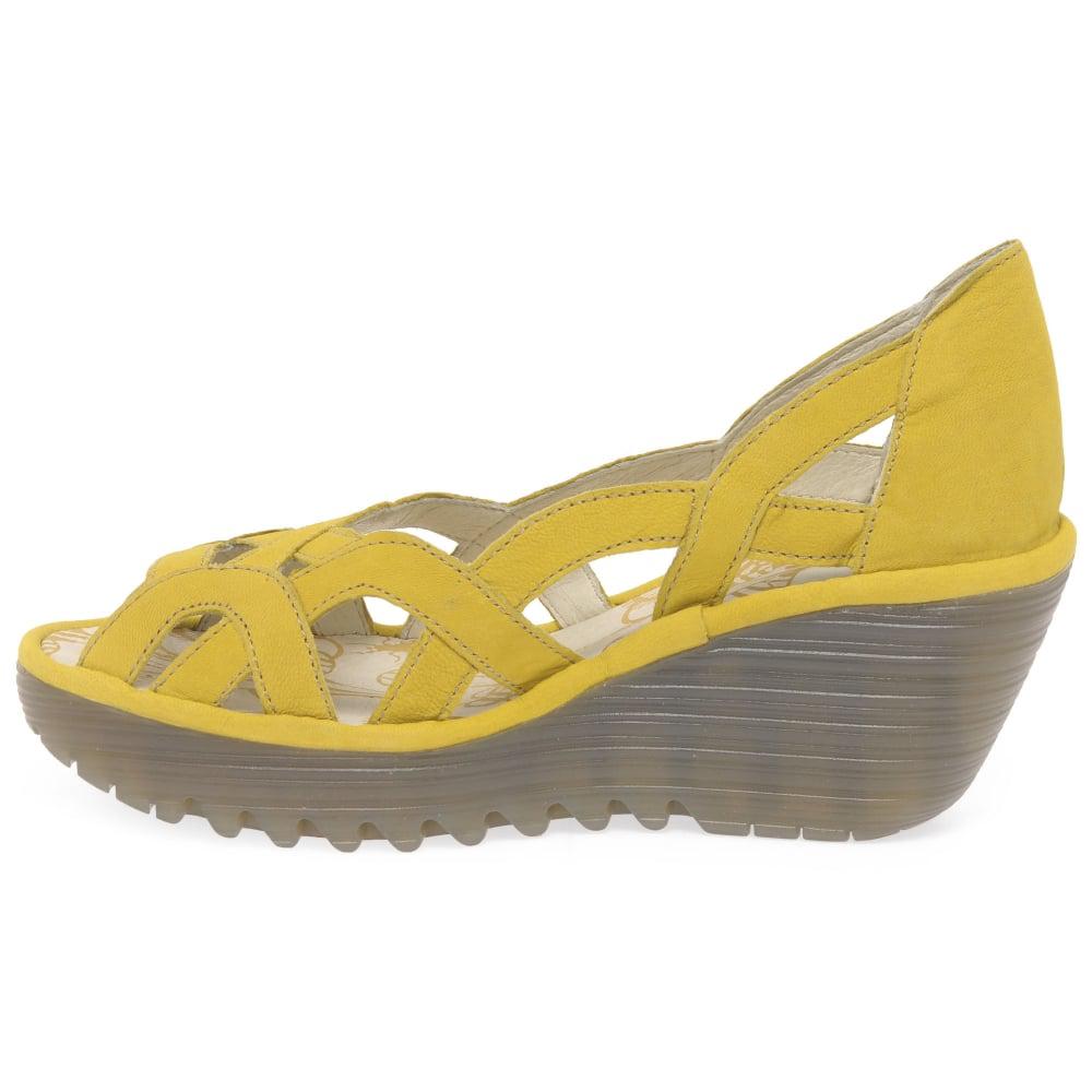 fly yellow sandals