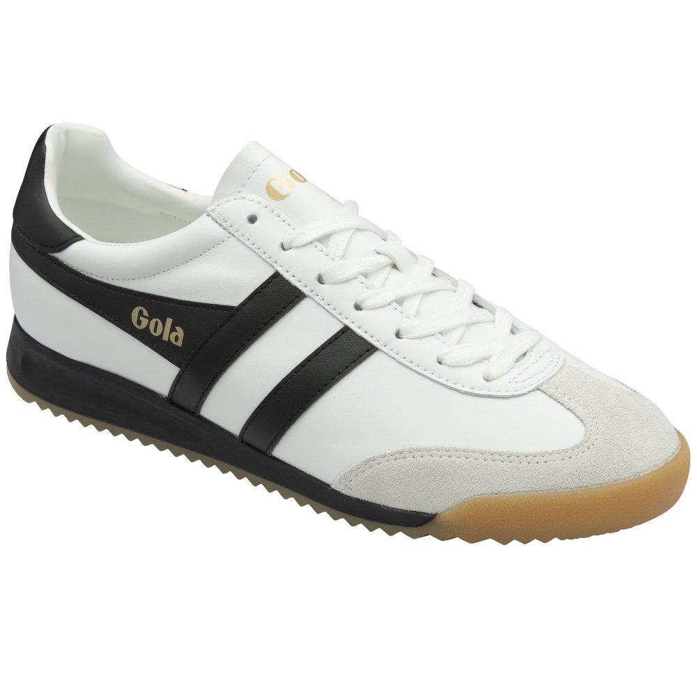 Gola Harrier White Trainers Gum Sole Mens Gola Trainers For Men