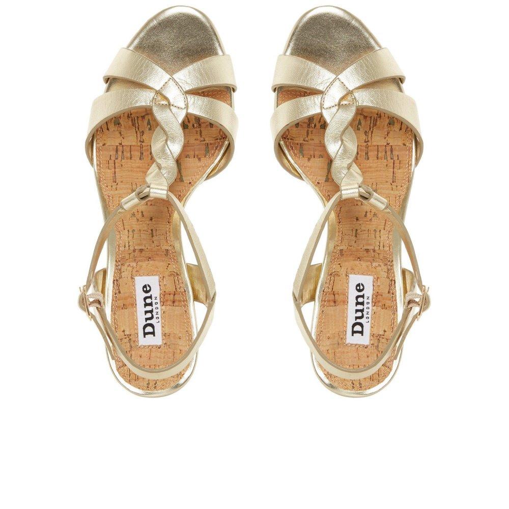 Dune Koala Wedge Sandals in Metallic Lyst Canada