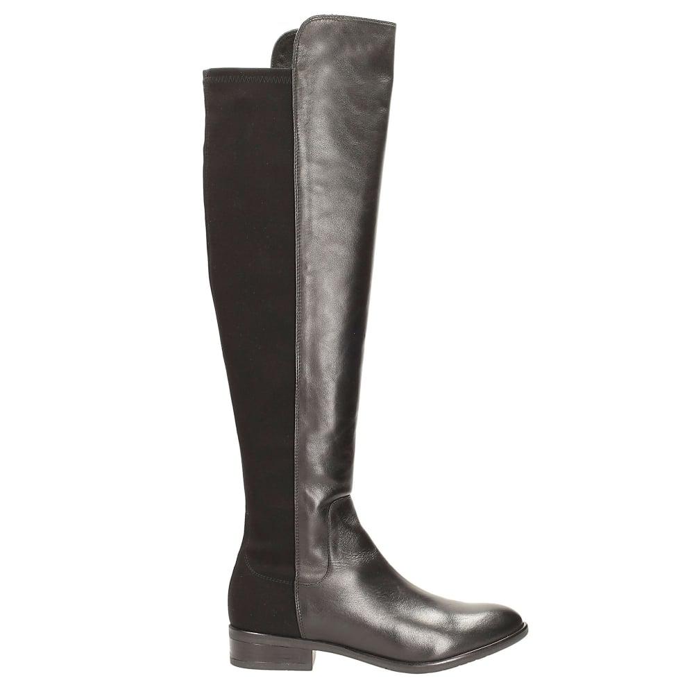 Clarks Leather Caddy Belle Womens Over The Knee Elasticated Long Boots in  Black - Lyst